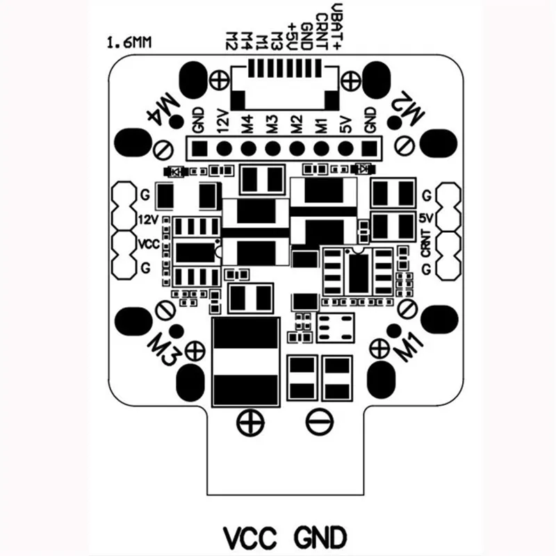 2 6 S Мощность распределительный щит встроенный двойной 5 В/12 В бэк для RC Камера Drone