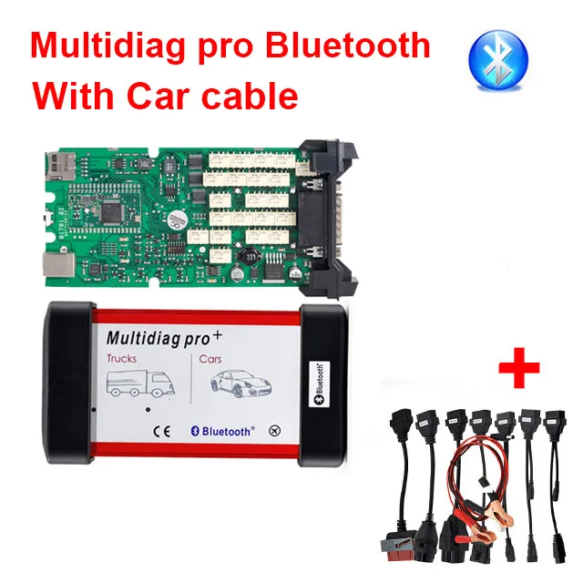 Multidiag BT cables CDP TCS cdp Pro Bluetooth. R3 Keygen/. R1 активация+ Одиночная зеленая доска автомобили Грузовики OBD2 сканер диагностический инструмент - Цвет: Multidiag BT cables