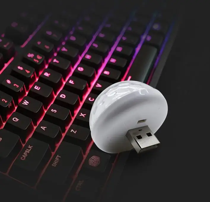 MeterMall мини USB зарядка управляемый звуком RGB магический шар лампа автомобиль DJ