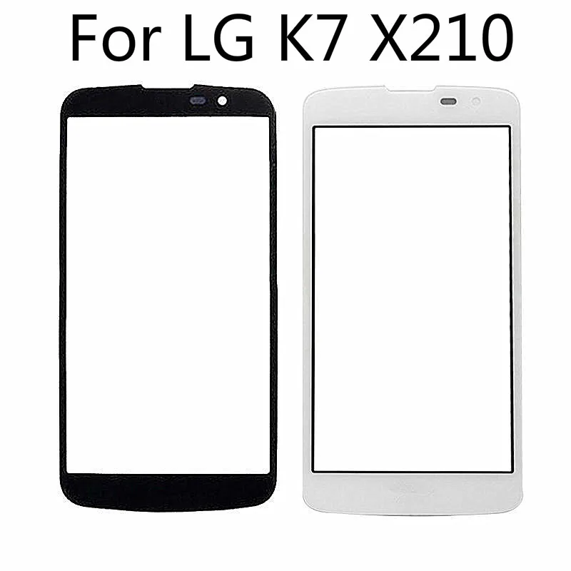 Сенсорный экран для LG K7 X210 X210DS Сенсорная панель 5,0 ''ЖК-дисплей передняя внешняя стеклянная линза запасные части для телефона