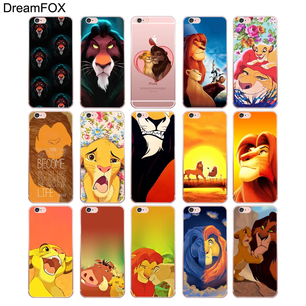 M549 милый Король Лев Мягкий ТПУ силиконовый чехол для Apple iPhone 11 Pro XR XS Max 8X7 6 6S Plus 5 5S SE
