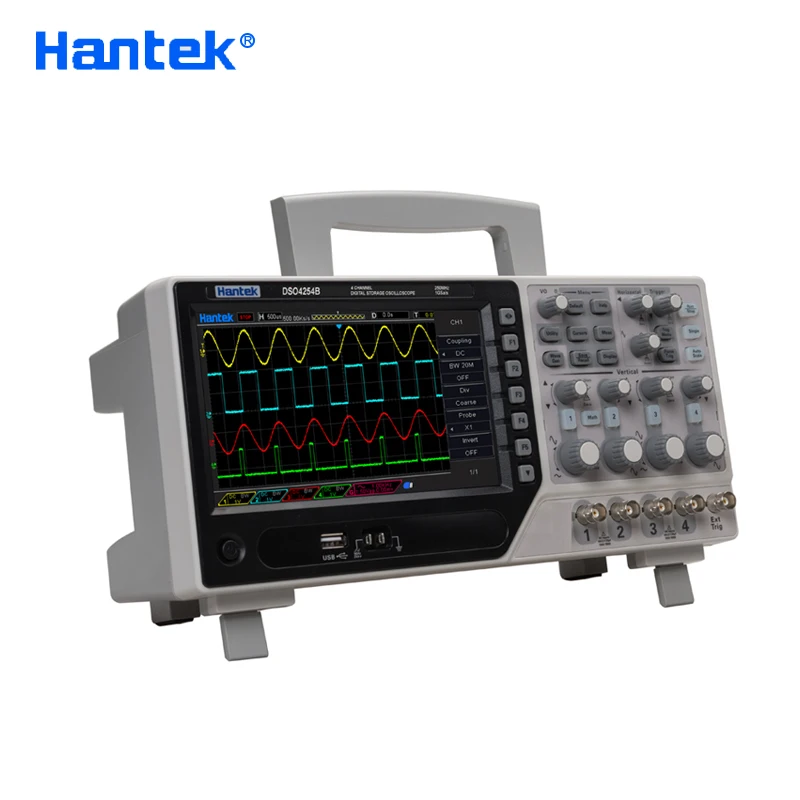 Цифровой портативный осциллограф Hantek DSO4084B 4 канала полоса пропускания 80 МГц ПК ЖК