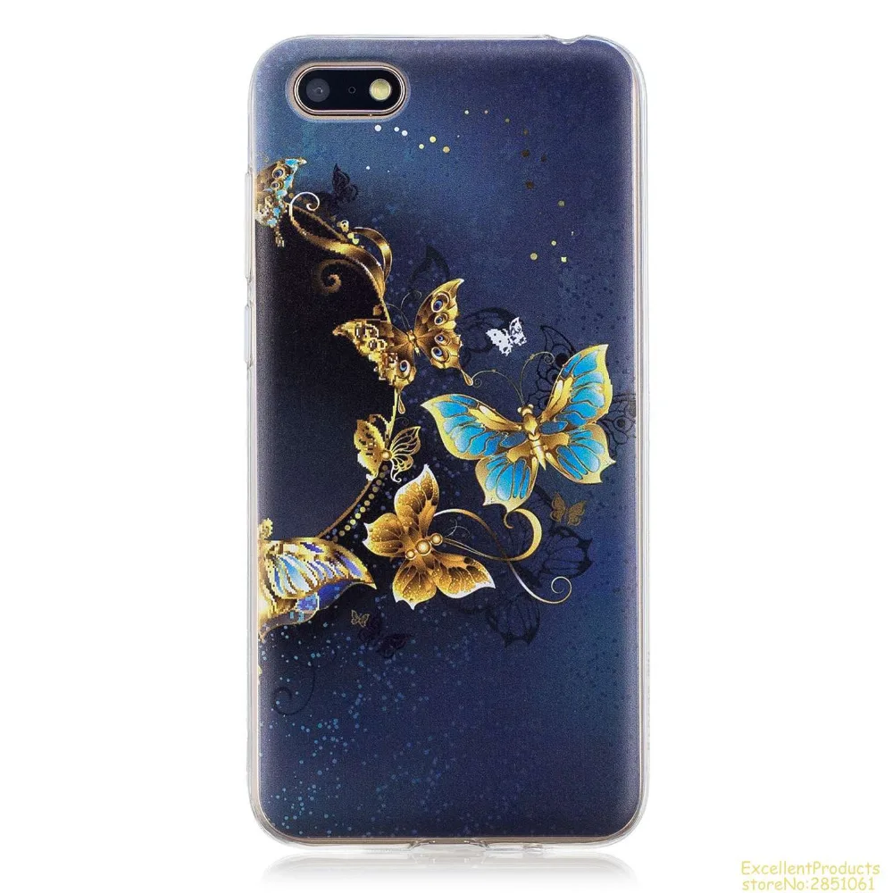 Силиконовый чехол для телефона huawei Y5 2018 fundas hoesje Красивый Веселый мультяшный