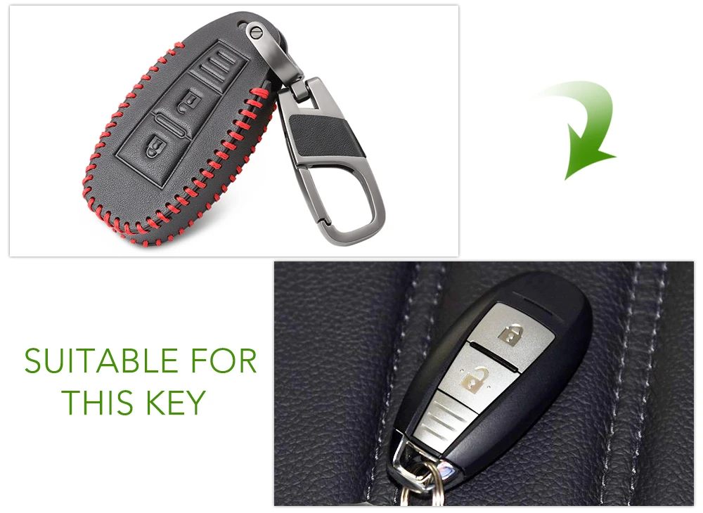 Мужской чехол VCiiC из натуральной кожи для автомобильных ключей брелок Suzuki SX4 Kizashi