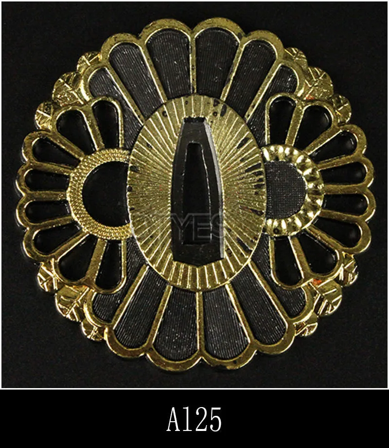 Сплав японские аксессуары для мечей Tsuba Красивая защита для катаны вакизаши Танто 3,2 см ширина(около хабаки) лезвие Al01-Al32