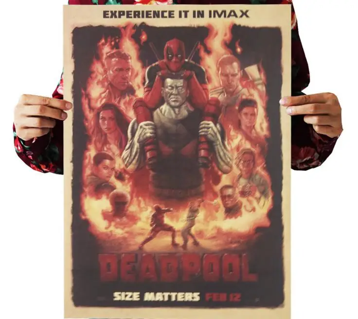 Винтажный постер marvel deadpool Постер настенные наклейки для детских комнат pegatinas de