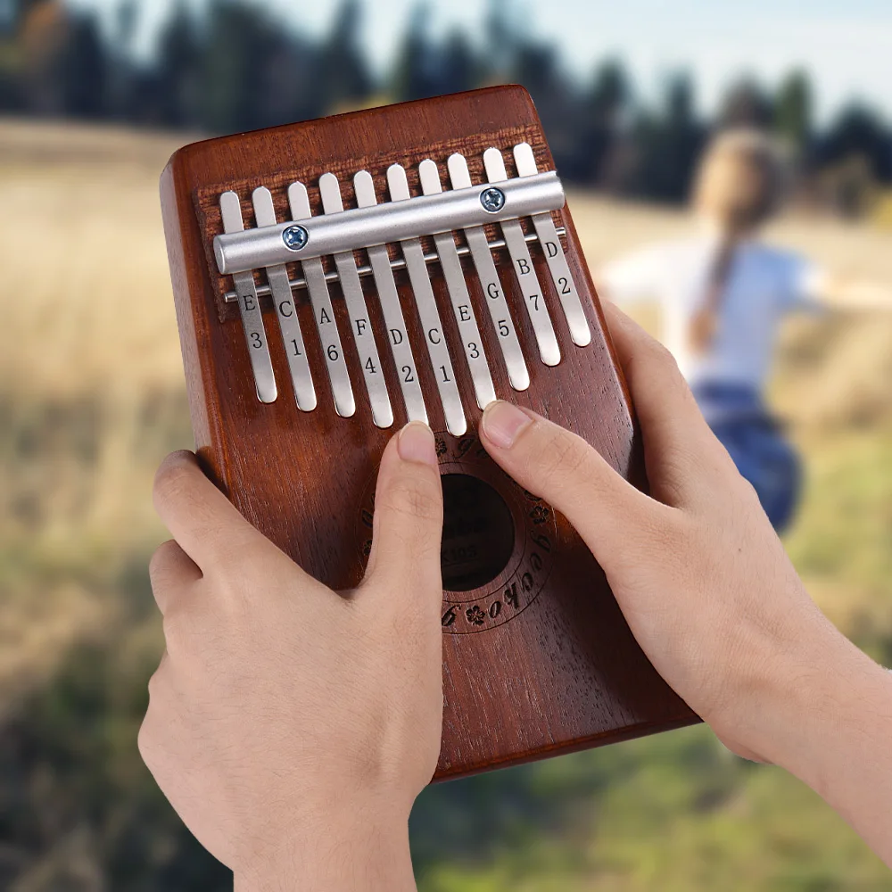 Пианино GECKO K10S 10 клавиш калимба Mbira красное дерево музыкальный инструмент подарок