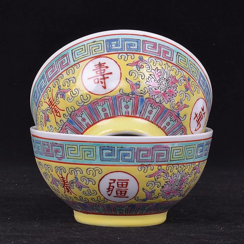 1 шт керамический фарфор Jingdezhen чаша ручной росписью Пастель столовая посуда дома