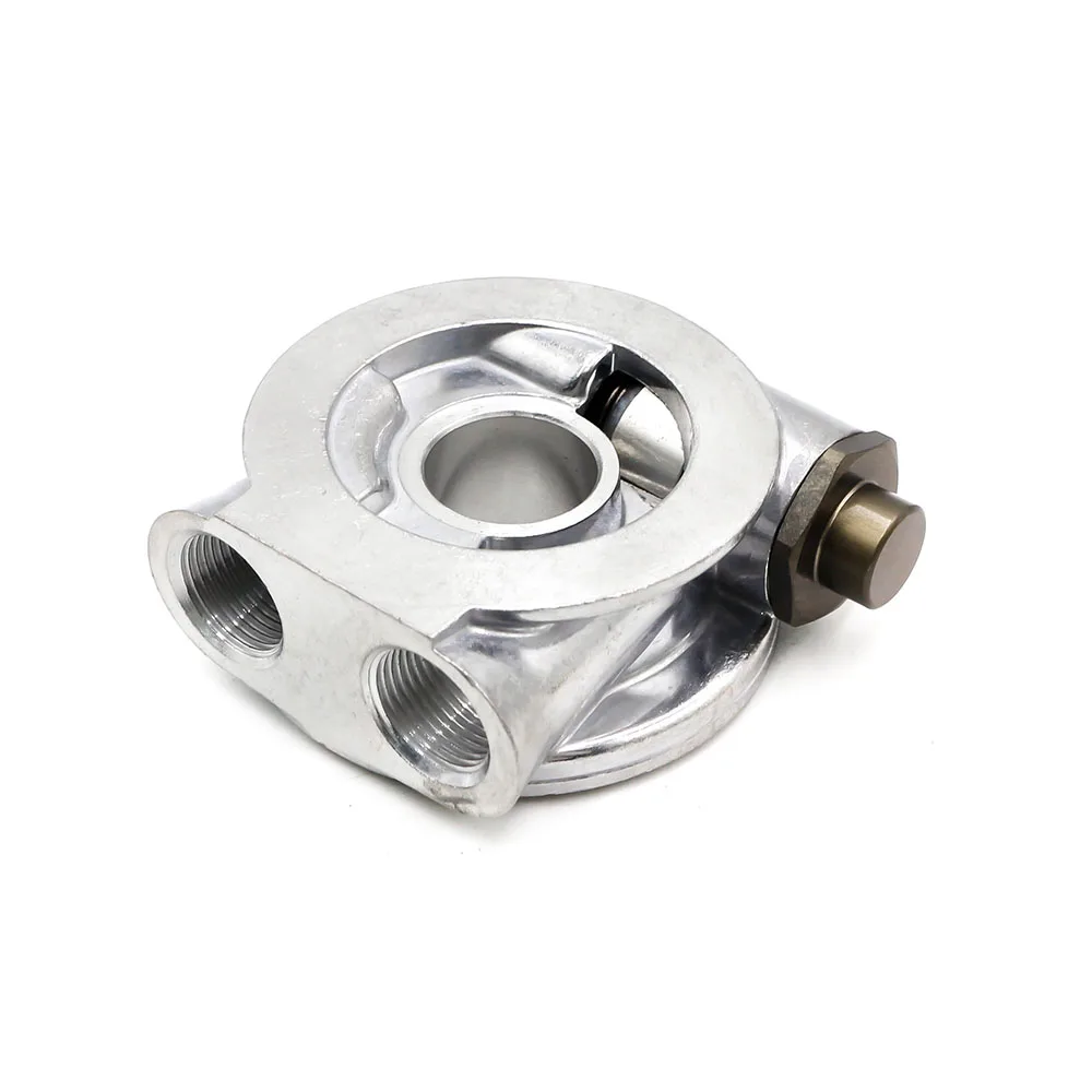 Масляный охладитель фильтр Сэндвич пластина + термостат адаптер AN10 фитинги 3/4