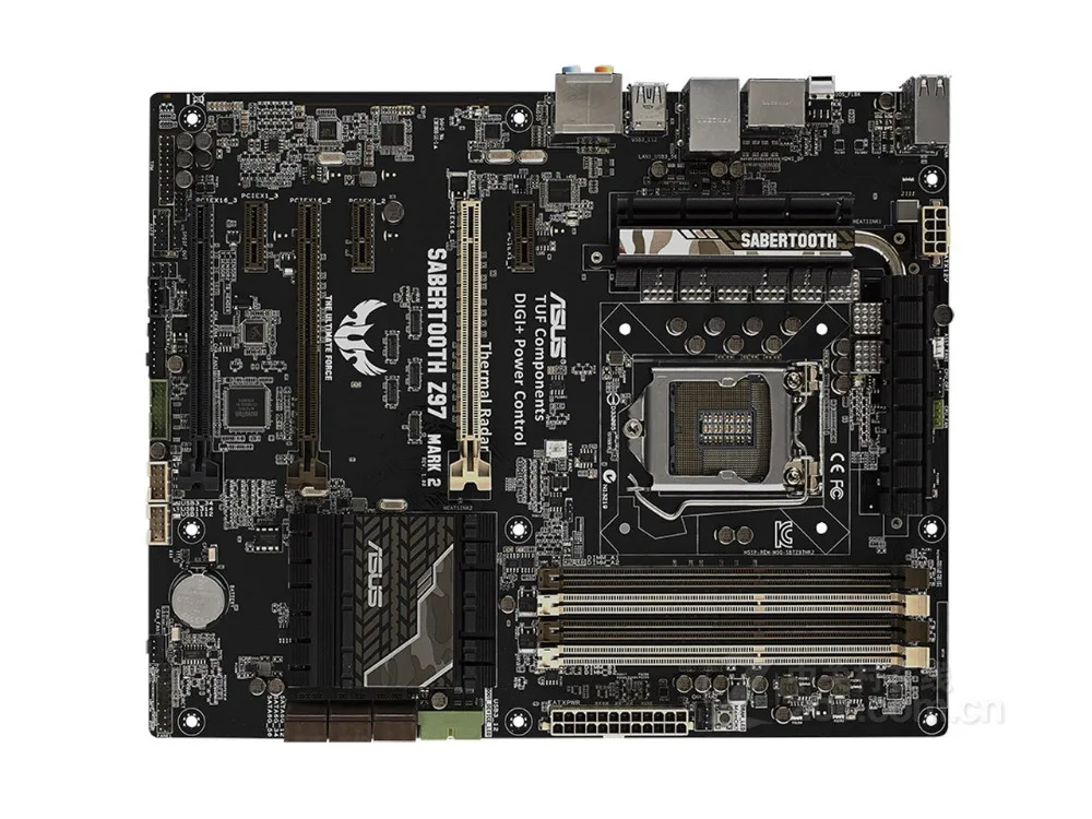 Оригинальная материнская плата для ASUS SABERTOOTH Z97 MARK 2 LGA 1150 DDR3 32 Гб USB2.0 USB3.0 настольная