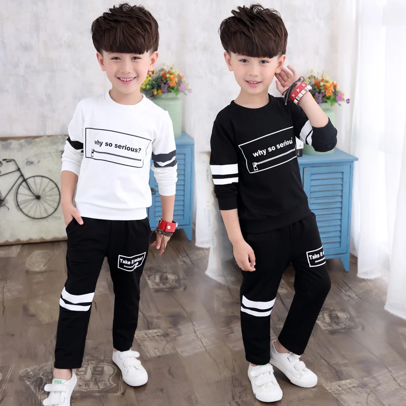 Лидер продаж 2018 года весенне-осенний комплект одежды для больших детей 2 предмета