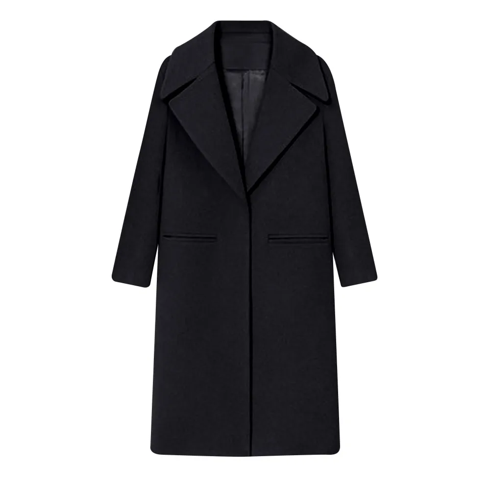 Женское зимнее пальто на пуговицах с отложным воротником,, Manteau Femme Hiver Abrigos Mujer Invierno Casaco Feminino N30