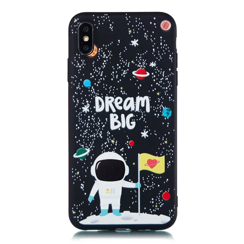 Силиконовый чехол для iPhone 8 Funda 6 6S 7 Plus XS Max X XR Space Planets Moon Star мягкий из ТПУ |