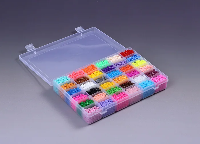 Бусины Perler 36 цветов 12000 шт. в коробке набор бусин 5 мм Hama бусины предохранители из