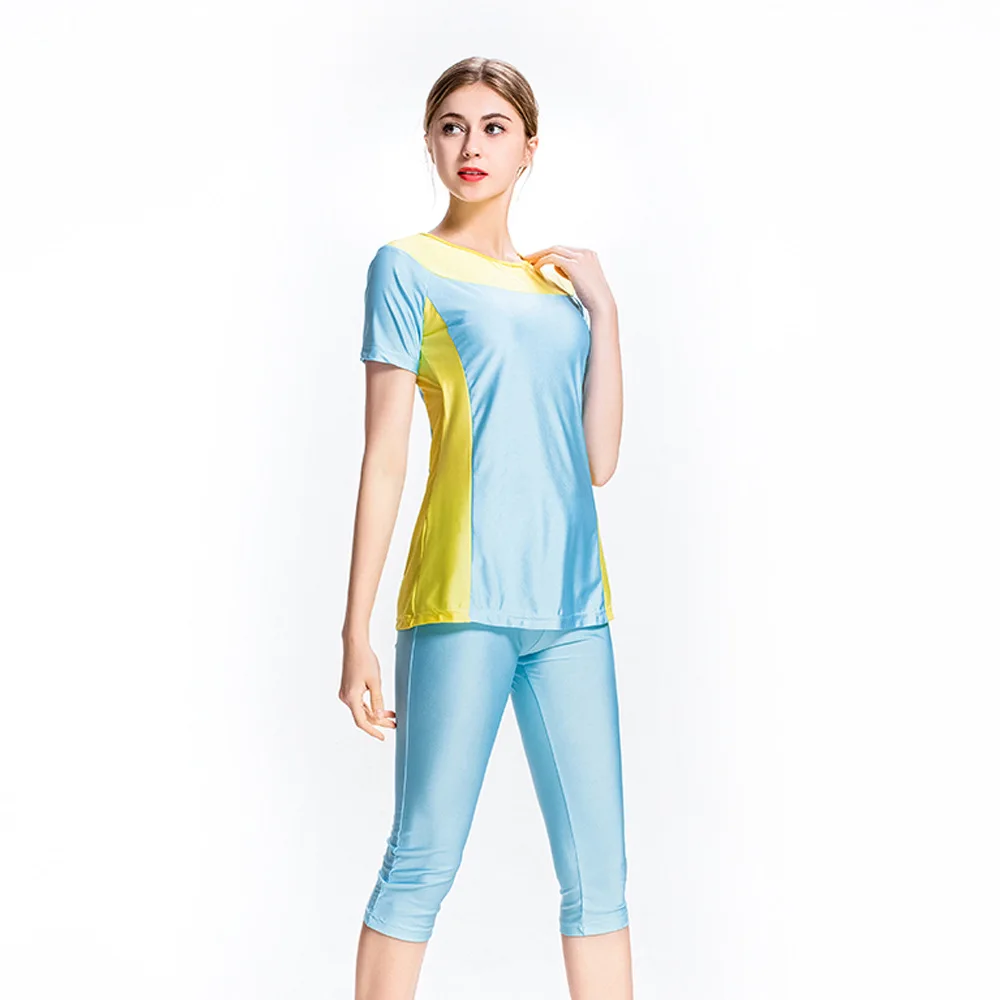 4XL 2019 Мусульманский купальник Арабский исламский Женские Burkini консервативная