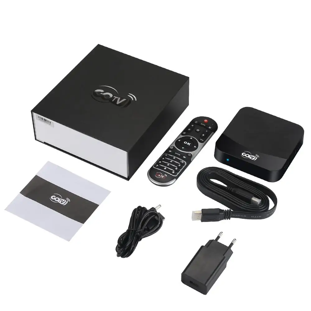 Бренд GO tv Android 7.1.2 телеприставка IPTV с бразильским live+ VOD+ воспроизведение Netflix И mx_плеер для Южной Америки