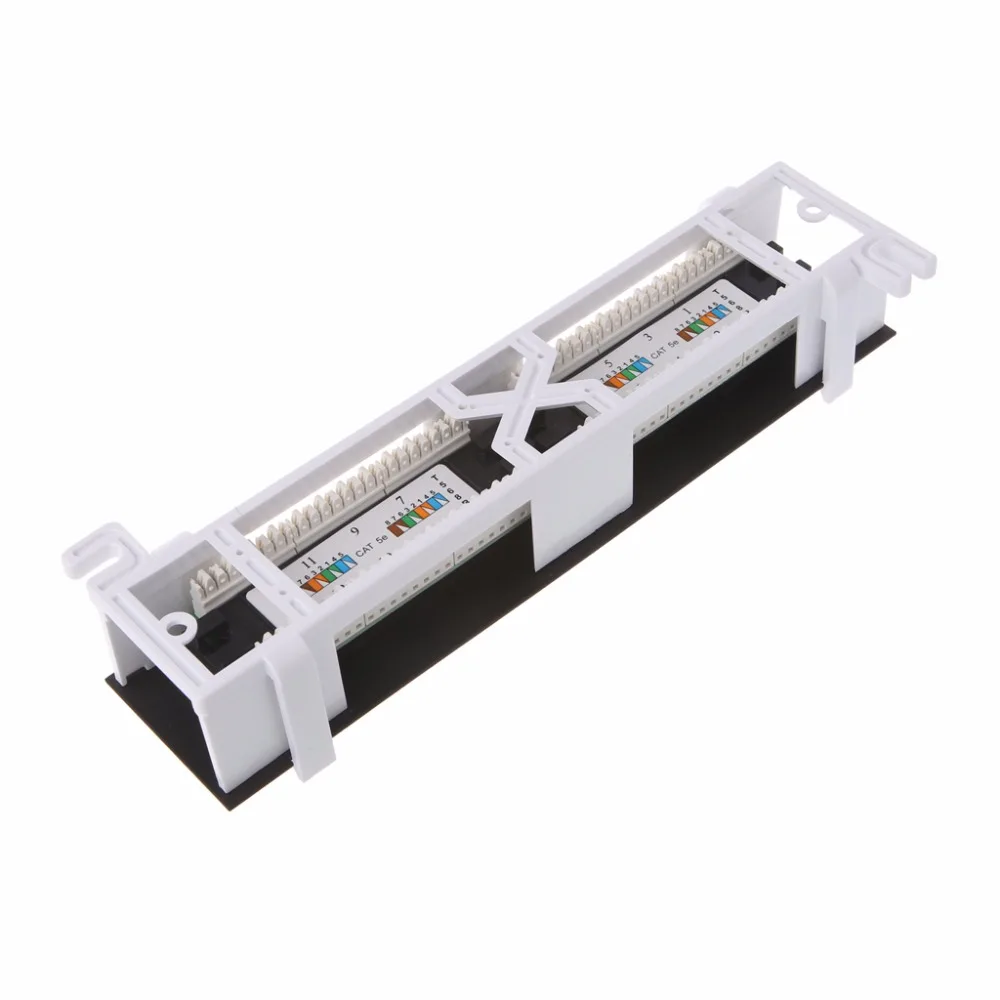 Патч-панель CAT5 CAT5E с 12 портами сетевое настенное крепление RJ45 кронштейн для