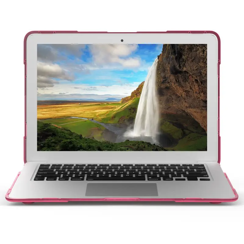 Для Apple MacBook Air Pro retina 11, 12, 13, 15 дюймов чехол с подставкой, защитный чехол с твердой поверхностью, ударопрочный, теплоизлучающий
