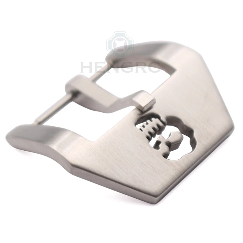 Wholesale 10pcs/Set Skull Watch Strap Clasp 20 22 24 26mm Silver Stainless Steel Watchbands Buckle Accessories For PANERAI | Наручные