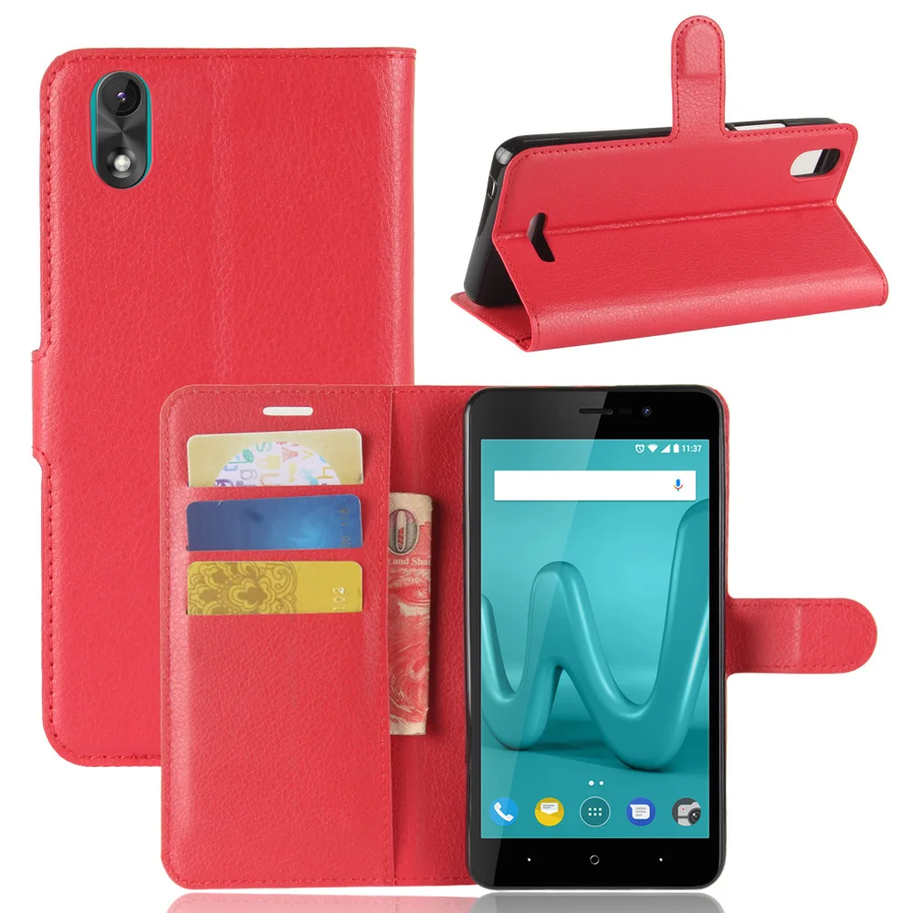 Флип чехол для Wiko Lenny 4 Plus книжка с отделением карт и подставкой защитный
