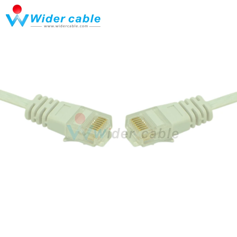 1ft белый Цвет 8P8C cat6 патч-корд с плоским UTP utp сетевой кабель волна куртка |