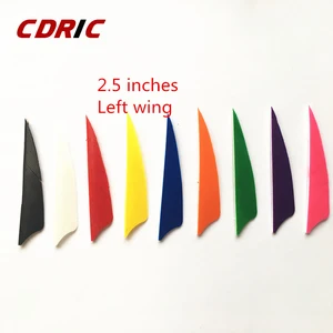 50 шт. 2,5 дюйма левое перо щит типа самодельные деревянные стрелыбамбуковые стрелыУглеродные. Длинный лук