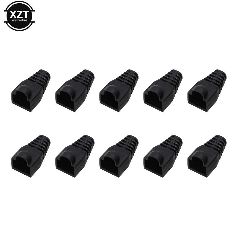 50 шт./лот черный Корпус кабеля с заглушкой для RJ45 Cat5/6 Модульный сетевой разъем