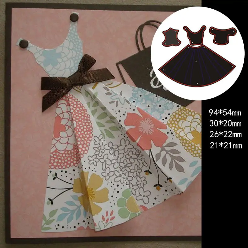 Женская юбка металлические Вырубные штампы для бумаги рукоделие альбом сделай