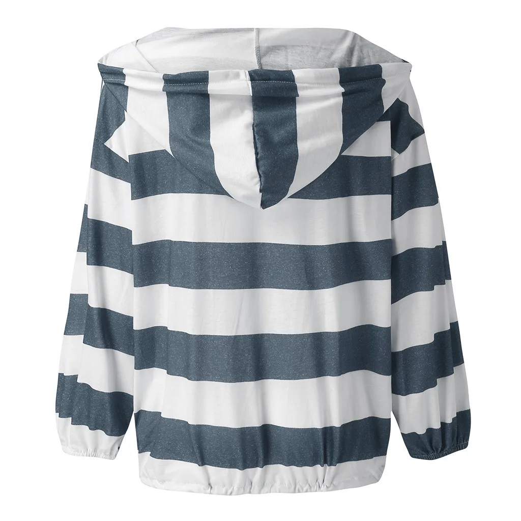 Женская футболка с капюшоном FREE страуса Повседневная большого размера в полоску