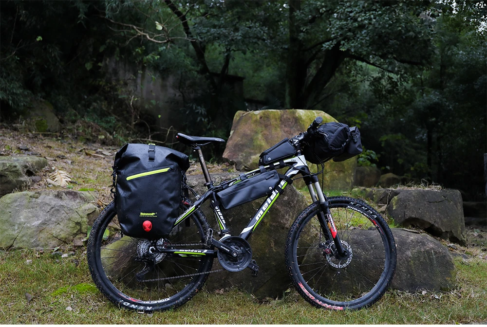 25L-27L Водонепроницаемая велосипедная сумка MTB для шоссейного велосипеда, велосипедная задняя стойка, сумка Pannier, велосипедная сумка на заднее сиденье, сумка через плечо, Аксессуары для велосипеда