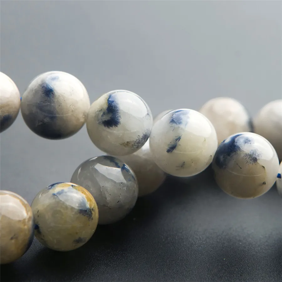 Подлинная натуральная Dumortierite Синий Rutilated Кварц Кристалл стрейч Женщины Мужчины