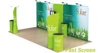 20ft backdrop trade show exhibition booth promotion tension fabric display banner stand