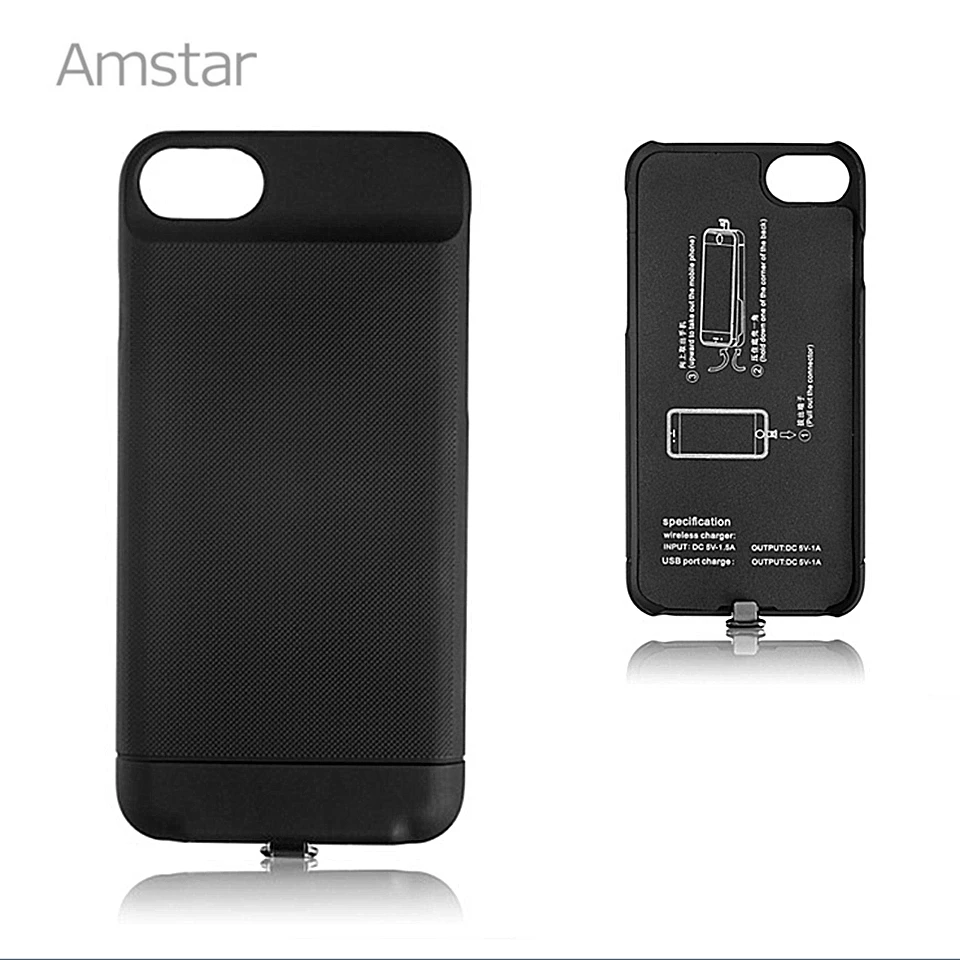 Amstar Qi чехол для приемника беспроводного зарядного устройства крышка iPhone 7 6S 6