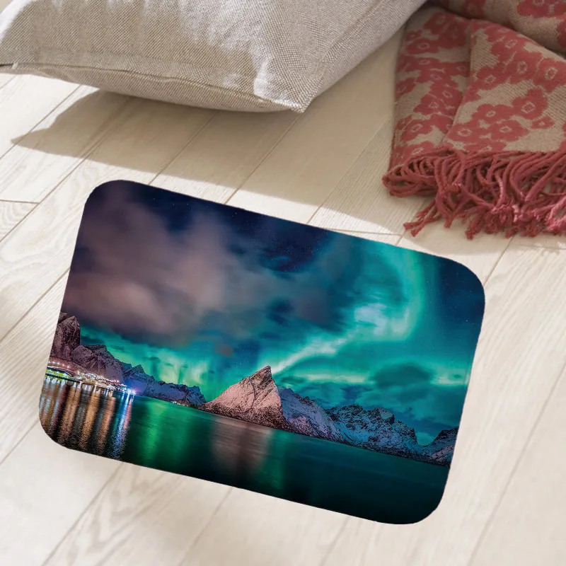 40x60cm floor mat hallway doormat suede Welcome entrance door mat anti-slip water Water absorption carpet Koala horse cow print
