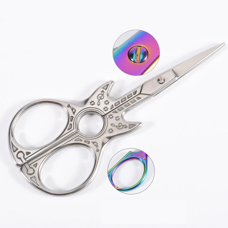 Креативные многофункциональные ретро-гитара ножницы из нержавеющей стали