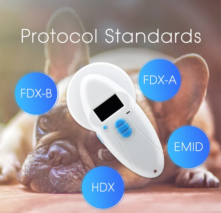 134,2 кГц портативный считыватель животных pet microchip RFID сканер ISO FDX-A/B, EM4102, HDX считыватель чипов для собак товары для животных с bluetooth