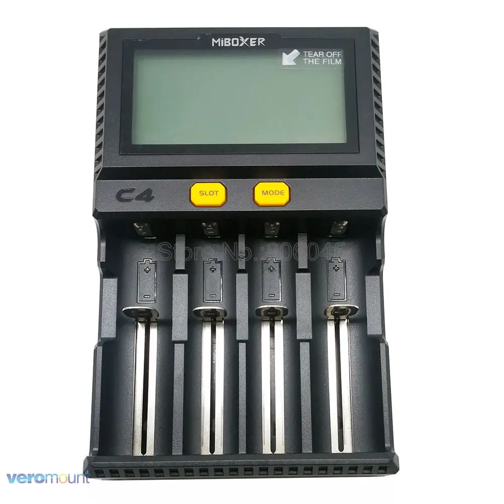 C4 Miboxer зарядное устройство C4UPGRADE для 10340 10440 AA AAA 14500 18650 26650 зарядное устройство Универсальное зарядное устройство EU US UK Plug
