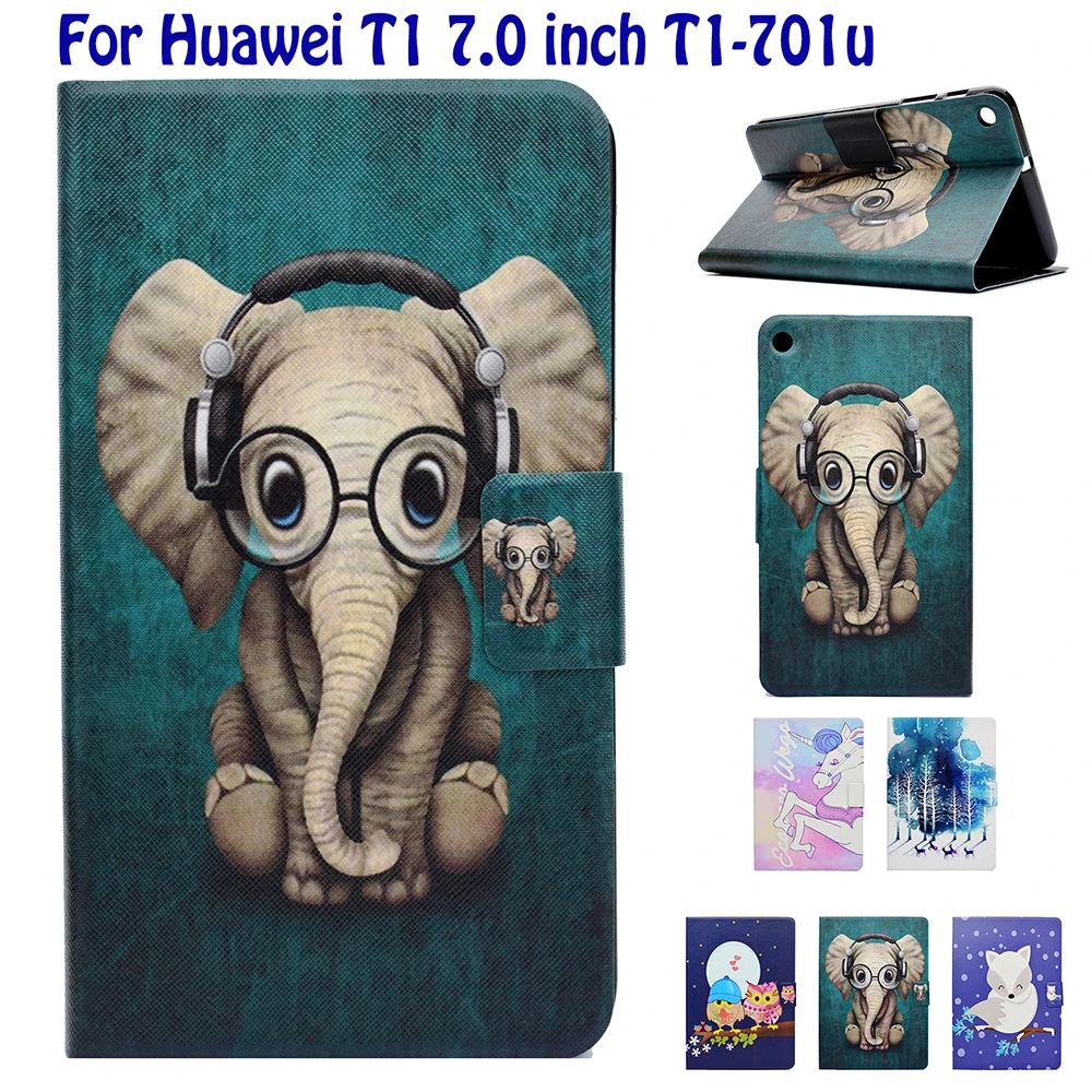 

Чехол-книжка для Huawei T1 7,0, T1-701u, из искусственной кожи, с подставкой