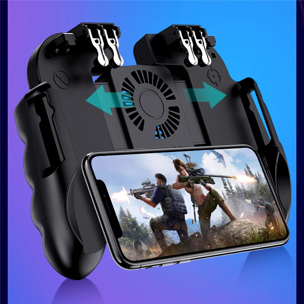 Для PUBG мобильный Геймпад контроллер триггер Кнопка прицела L1R1 джойстик для