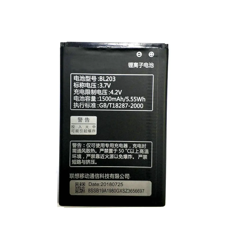 Новый аккумулятор BL203 1500 мАч для Lenovo A66 A278T A365E A308T A369 A318T A385E | Мобильные телефоны и
