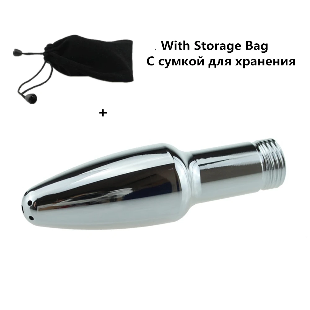 Металл Анальный Butt Plug Секс очистки душ для мужчин и женщин клизма вагинальная