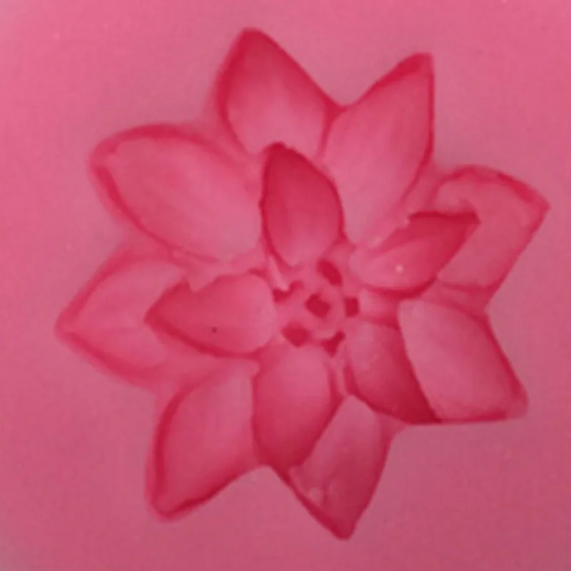 1 шт. новый цветок лотоса форма силиконовая шоколадный помадка торт украшение