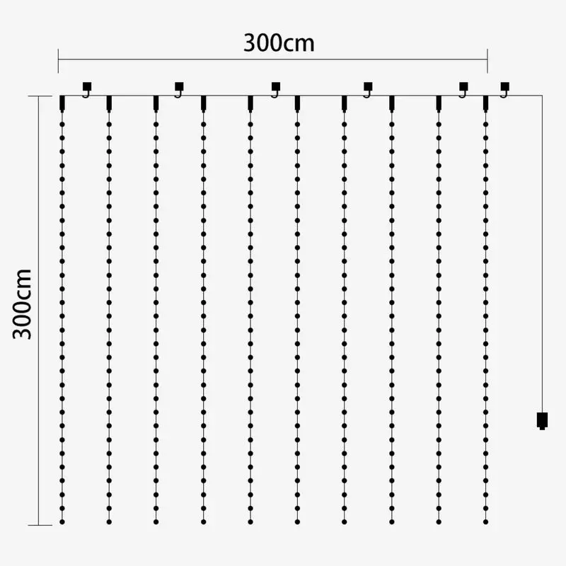 3 м * 300led питаемые через USB порт микро медной проволоки Фея нитяная штора
