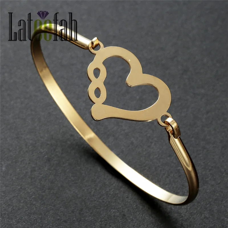 Женский Браслет манжета Lateefah браслет из нержавеющей стали Любовный в