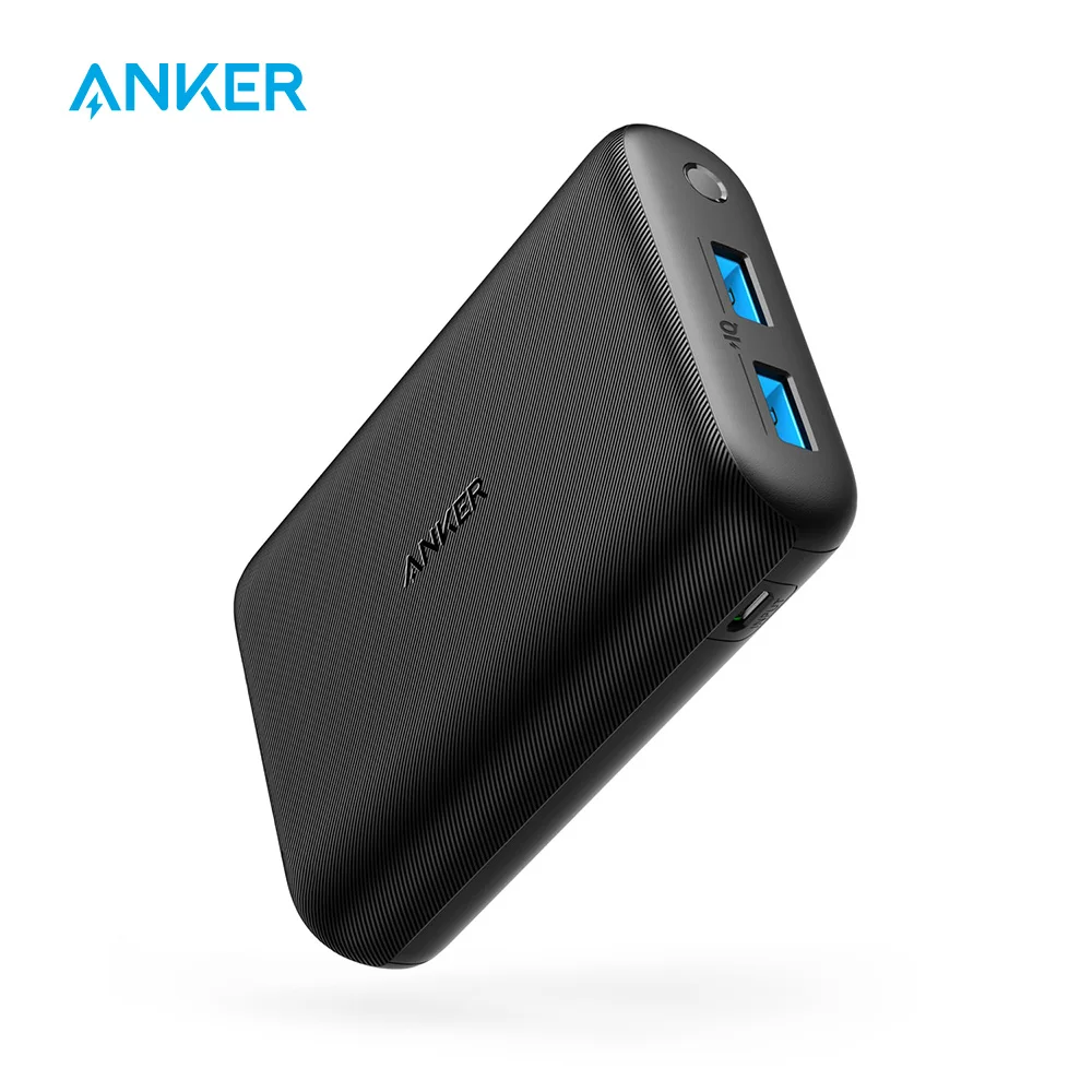 Anker PowerCore 15000 компактный внешний аккумулятор с 2 портами мАч технология PowerIQ и