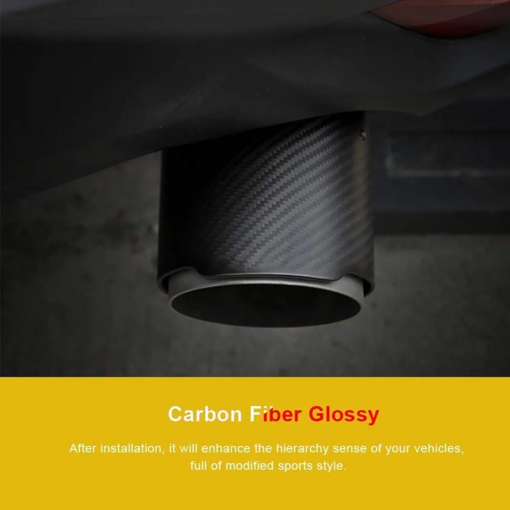 Выхлопная труба из настоящего углеродного волокна для автомобиля SUV глушитель