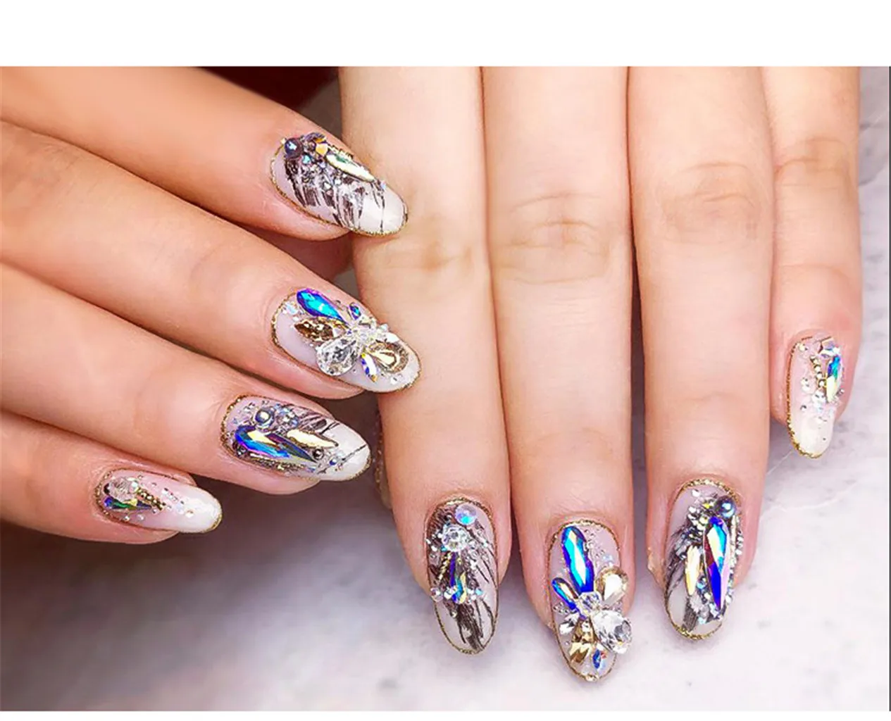 Гель-лак для ногтей блестящий неоновый лак смешанные роскошные квадратные