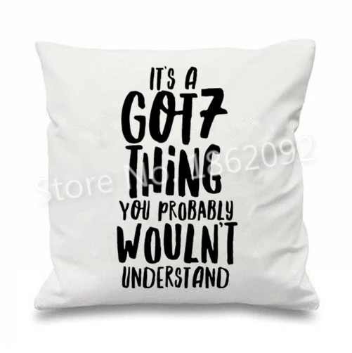 Новинка чехол для подушки It's A GOT7 новинка Kpop наволочка забавный подарок на 7