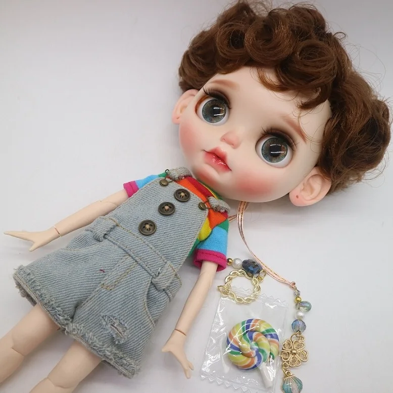 with clothes dolls Изготовление на заказ кукла DIY цельная кукла без одежды Блит кукла для девочек Обнаженная Кукла Прекрасная кукла мальчик - Цвет: with clothes dolls