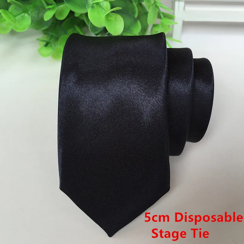 5CM Solid Black Дизайнерский Золотой серый мужской галстук Шелковый клетчатый узор Повседневный стиль комплект галстуков костюм Свадебная вечеринка Прямая - Цвет: 5CM Solid Black